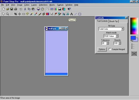 Changing in Paint Shop Pro PSP