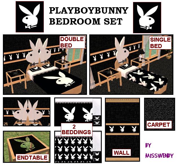 playboy bunny wallpaper. Playboy Bunny Bedroom Set
