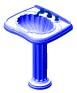 Electric Blue Bathroom Sink Preview