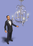 The Sims 2 Celebration! Stuff Pre-order Chandelier