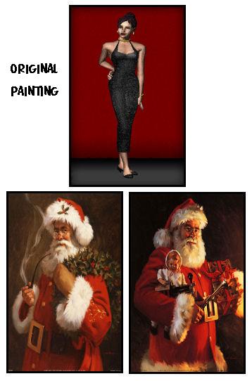 2 Santa Paintings Preview