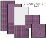 Tile Me Tender Walls & Floors (Plum) Preview