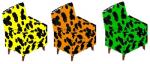 Cow Spots Chair Set 2 Preview