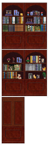 CubbyHole bookcase wall in darkwood Preview