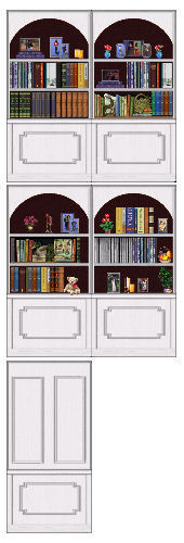 CubbyHole bookcase wall in whitewood Preview