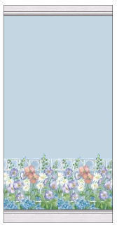 Blue floral fence Preview